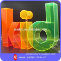 Fluorescent acrylic display colorful shining dreamlike crystal 3d letters x-board 3d letters